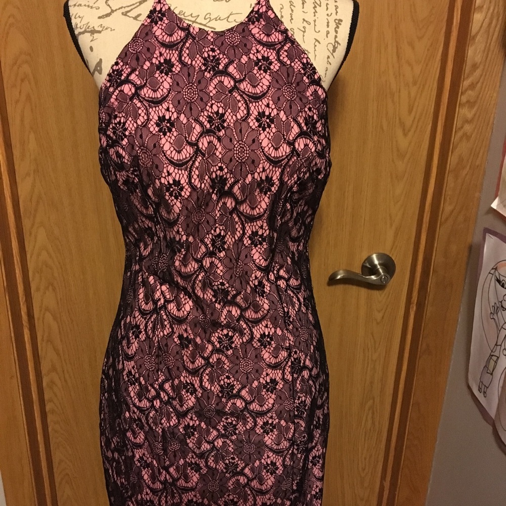 New Bettie Page by Tatyana black and pink dress XL